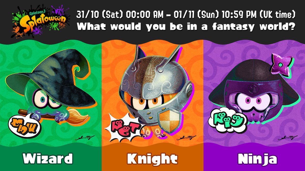 NintendoUK's tweet photo. Fear not Inklings and Octolings, Splatoween is bringing more fantastical festivities to Splatsville next month!

#Splatoon3 https://t.co/h7ezey5kko