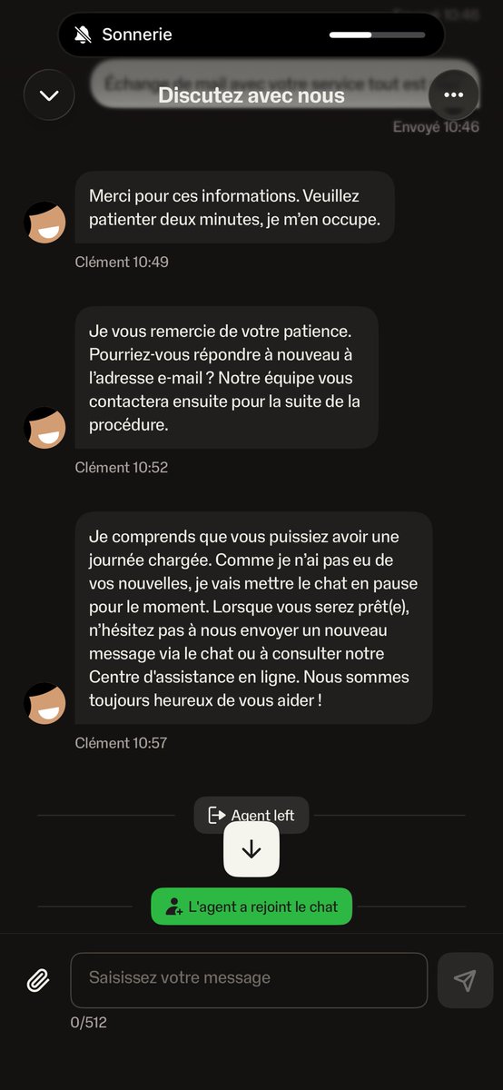 indianMJ's tweet photo. @SumUp Et voilà la réponse par chat https://t.co/w1Ri1EFQnh