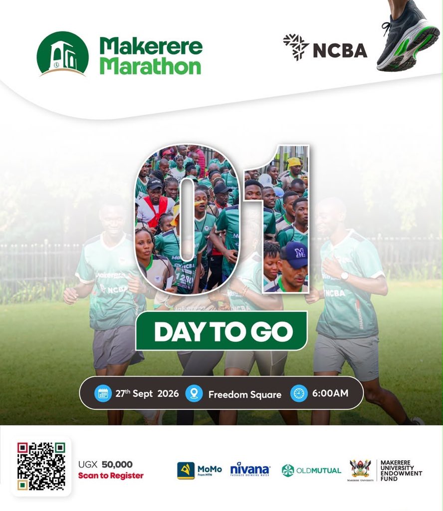 MutesiPatr50882's tweet photo. The countdown to the @MakRun_Ug is on🥳. This Sunday, I’ll be taking on the #21KM https://t.co/n81raNsE5V
