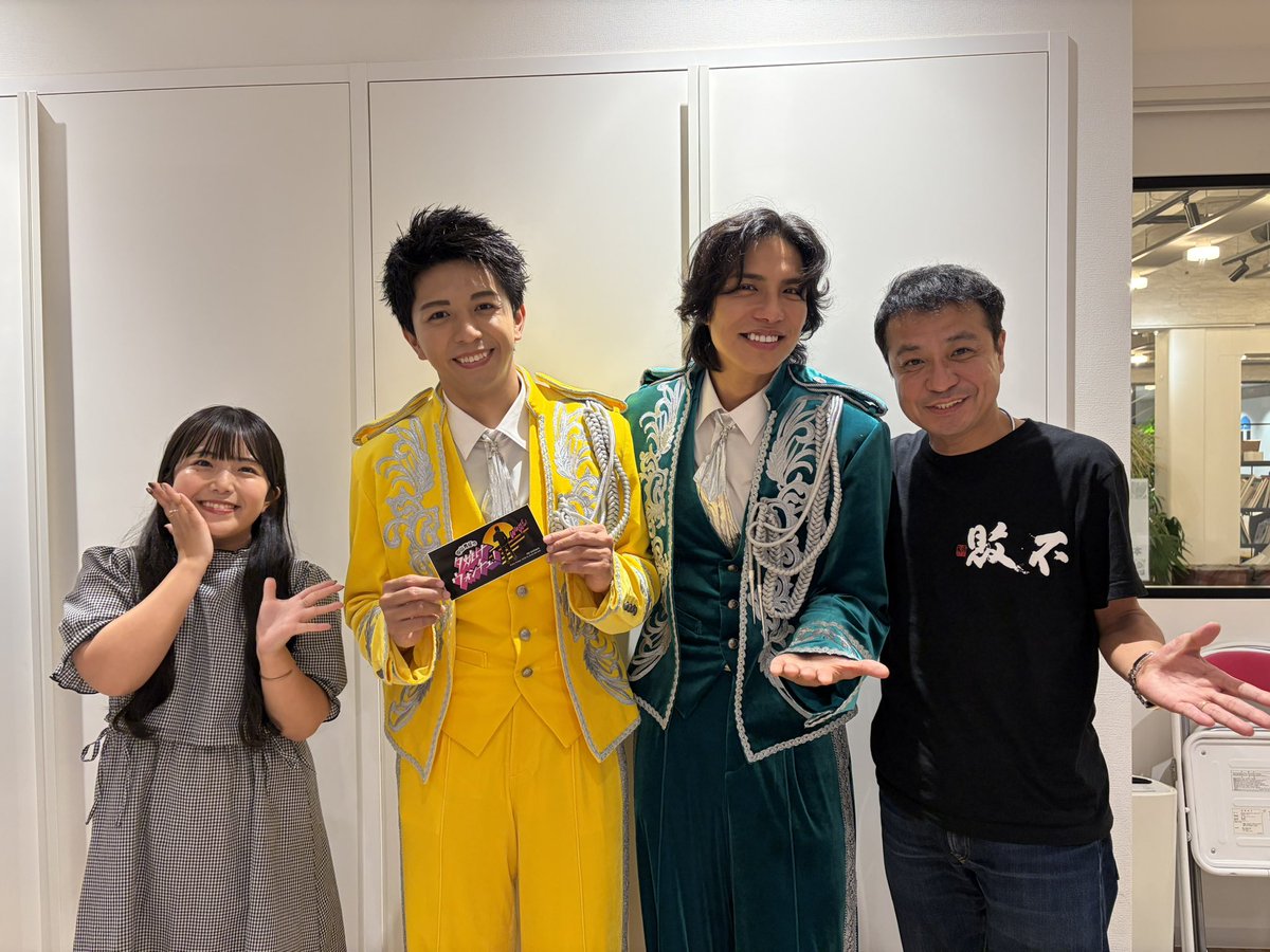 wantyou863's tweet photo. 【ゲスト】  

MATSURIから、柳田優樹さんと橋爪健二さんが生出演！

ヒデさんともデュエットしてくれました！

#ウォンチュ　＃MATSURI https://t.co/7sW1NFAdLZ