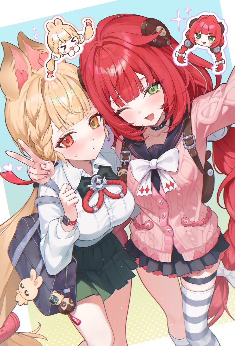 GM_BLUEIN's tweet photo. 💛🐰🦝❤️
#zzzero #ゼンゼロ #Alice #Yuzuha https://t.co/ZaYzGtizyE