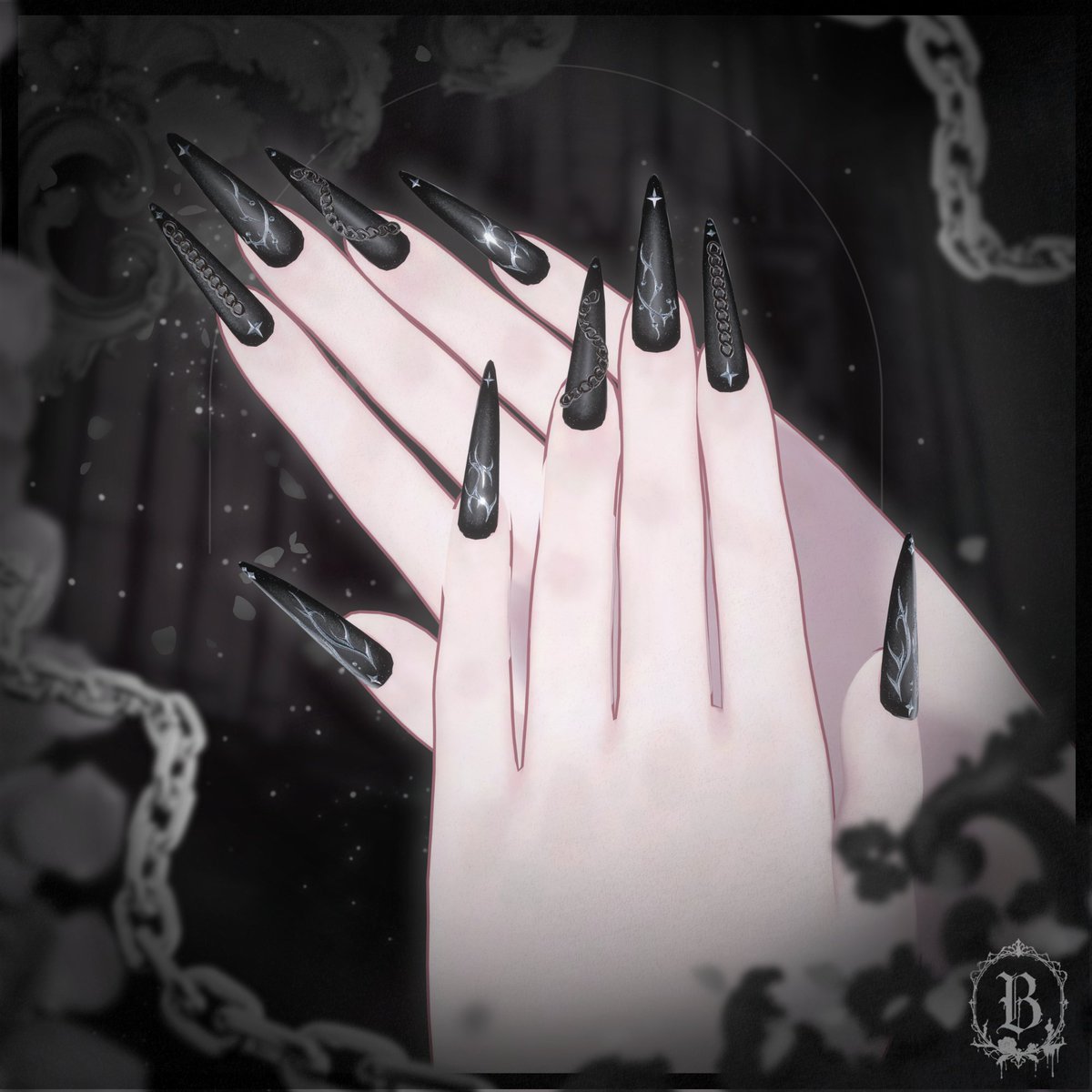 Bitterinvite3d's tweet photo. ✦ 𝐋𝐈𝐌𝐈𝐓𝐄𝐃 𝟑 𝐃𝐀𝐘𝐒 𝐅𝐑𝐄𝐄 ✦ 

新作『Gleamveil』に付属しているネイルを 発売記念として【3日間限定】で無料配布中です🖤

𝐅𝐑𝐄𝐄｜9/25 → 9/27 

ぜひ忘れずにダウンロードしてくださいね ✧˖°

https://t.co/QuSI3Yq5OI

#Bitterinvite3d #VRChat #booth_pm https://t.co/SQVF9cQhAy