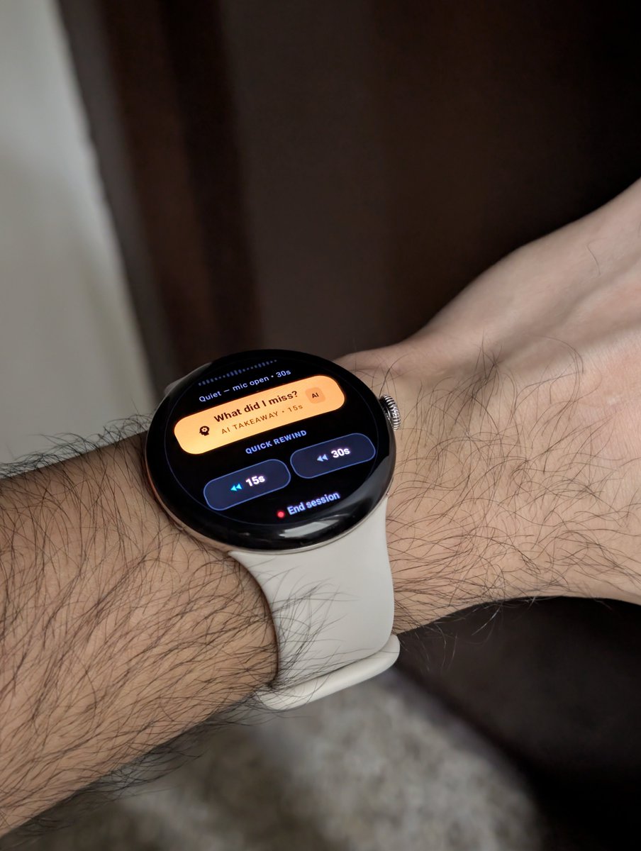 vrajesh12345's tweet photo. I made Live Rewind feature for android too, but kept privacy in mind!
Why should only Apple users have all the fun?
#Liverewind #androidwear #apple #applewatchultra #galaxywatch #pixelwatch https://t.co/h0TzCD2KqA