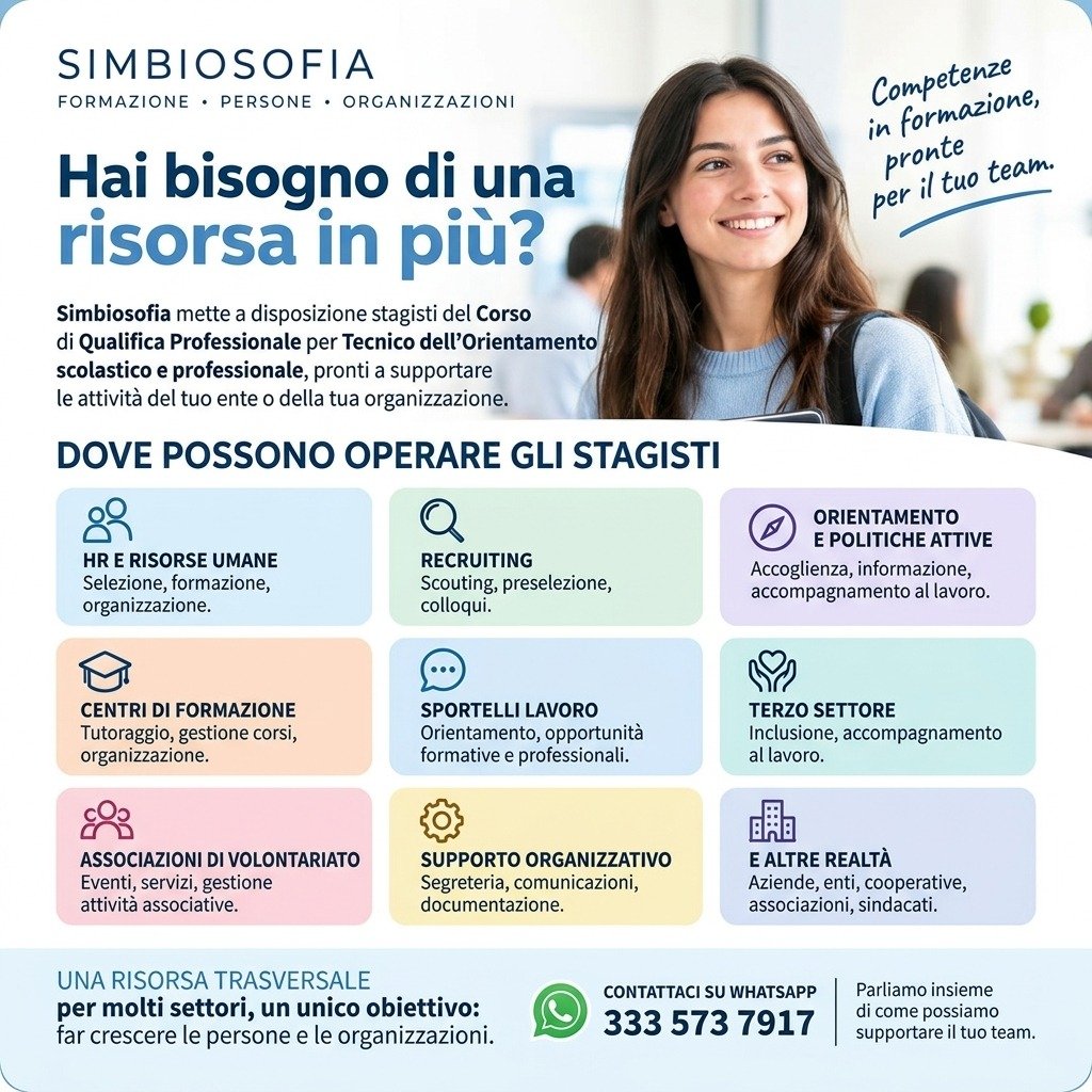 Simbiosofia's tweet photo. HAI BISOGNO DI UNA RISORSA IN PIÙ?

ABBIAMO LO STAGISTA GIUSTO PER TE! 
https://t.co/TQ7gGMoXbY https://t.co/QWSHClUAVg