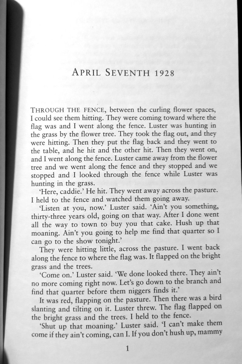 the_book_land's tweet photo. 'Through the fence...'

The Sound and the Fury is a masterpiece. https://t.co/dCZtggGphO