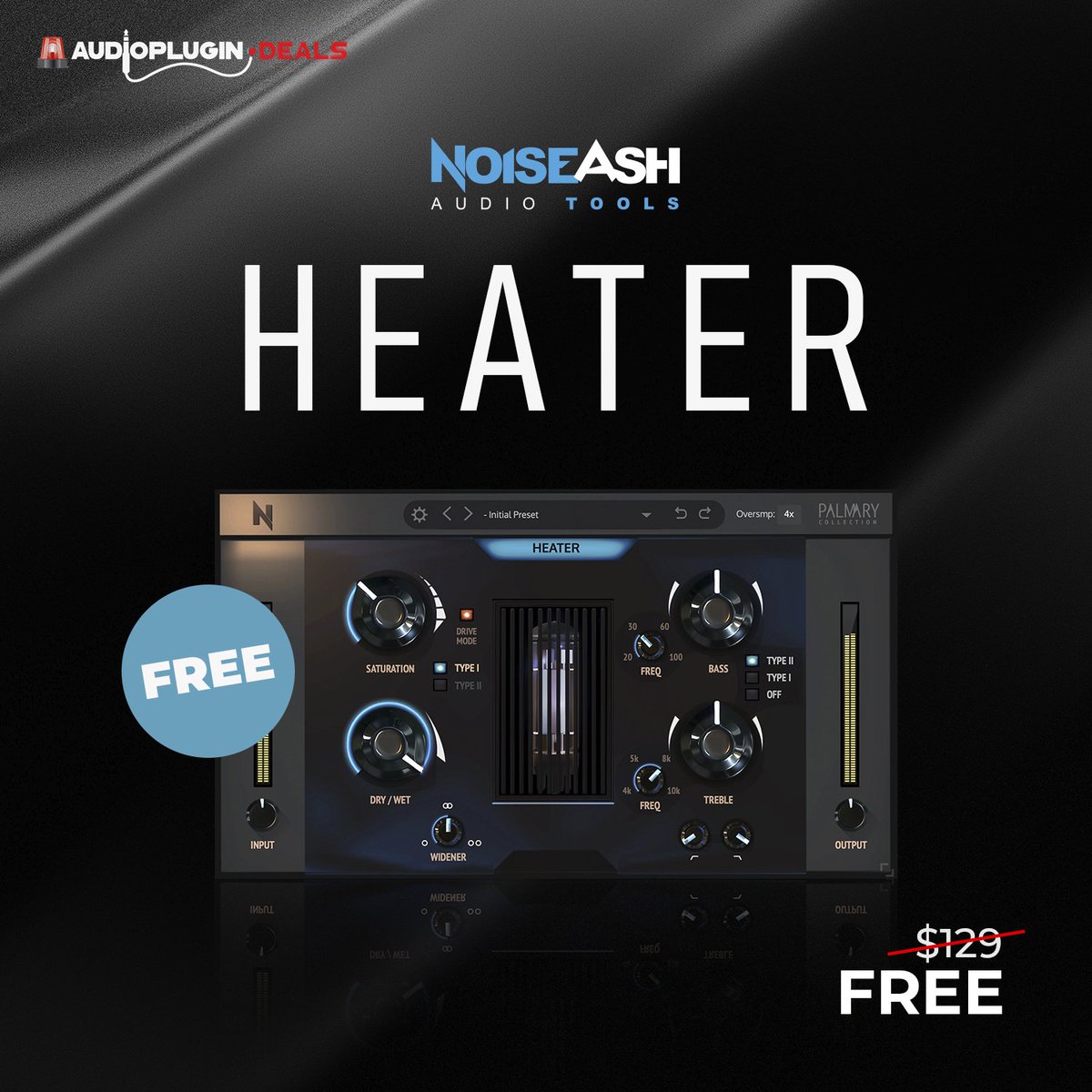 plugindeals's tweet photo. Heater v2 by NoiseAsh - FREE 👍

https://t.co/FMGPW243at (affiliate link) https://t.co/etigJLbUM6