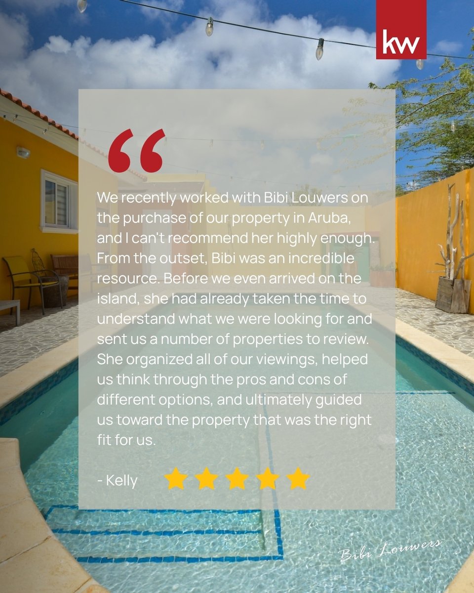 KWArubaBibi's tweet photo. ✨ A great property search starts with the right preparation.

From selecting suitable homes before arrival to organizing viewings and comparing the options, we’re proud to help buyers make confident decisions in Aruba. 🏡🌴

#ClientReview #BuyingInAruba #ArubaRealEstate #KWAruba https://t.co/2GXvKDkrdo