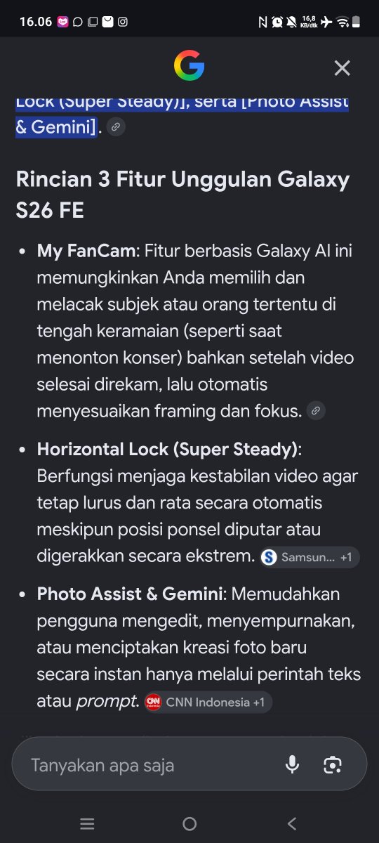 bizurailee's tweet photo. @samsungID 3 fitur FEnomenal #GalaxyS26FE : My FanCam, Super Steady dengan Horizontal Lock, & Photo Assist. Favoritku My Fancam karena bisa memilih subjek ditengah keramaian,Horizontal Lock biar video tetap stabil. Pengen deh ganti ke Galaxy S26 FE! #ItsFEnomenal #SearchS26FE #GalaxyAIOpsi https://t.co/Hfc82up6wJ