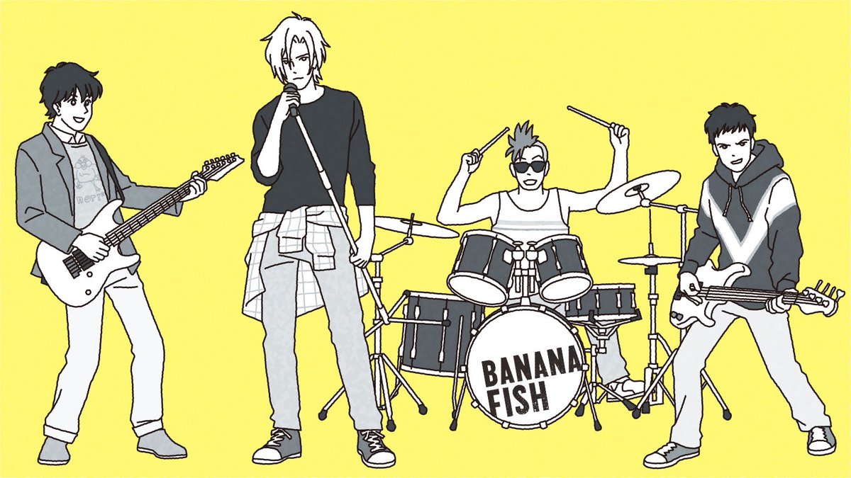 coonel_play's tweet photo. THE BANANA FISH BAND https://t.co/5sEa608FHd