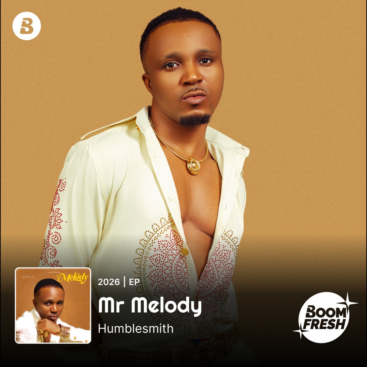 BoomplayNigeria's tweet photo. Mr Melody for a reason!

@humblesmiths steps into his element with “Mr Melody” the title track of his new EP.

With 6 beautiful tracks, you know it's about to be a showdown.💯

Press play on #Boomplay
🔗 https://t.co/jjF5F2MZ6n

#BoomFresh #HumbleSmith #MrMelody #NewMusicFriday https://t.co/uUb3nQTEqW