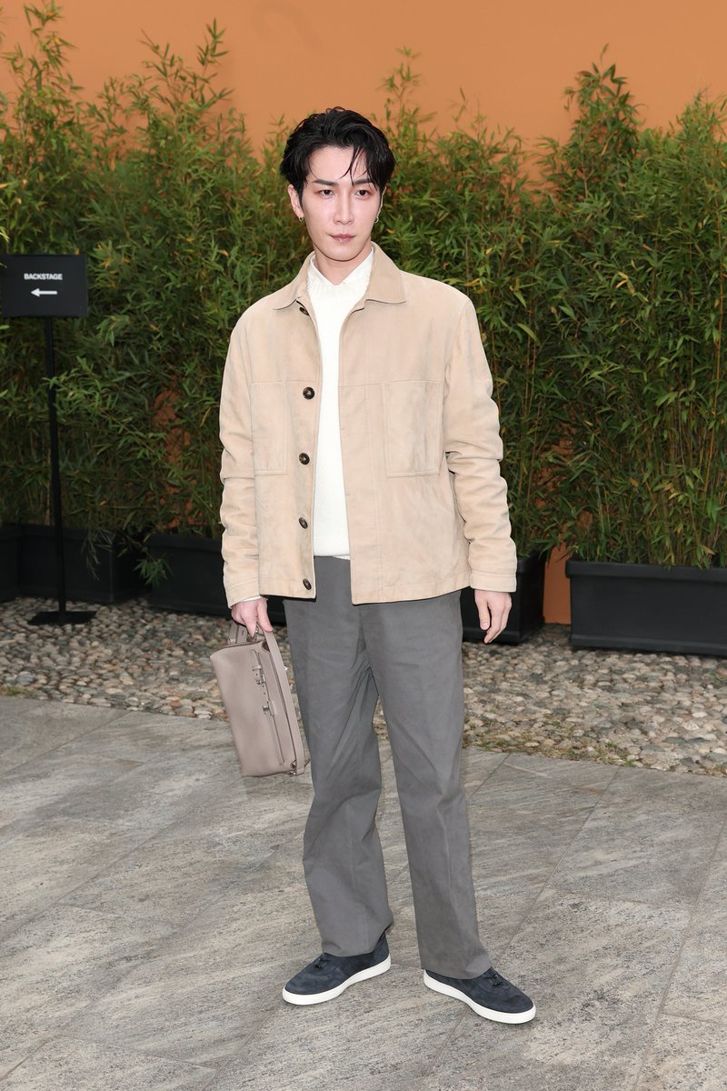 lavoirmagazine's tweet photo. Shota Watanabe attends the Tod’s Spring/Summer 2027 show at Milan Fashion Week. https://t.co/LlyzvhukaR