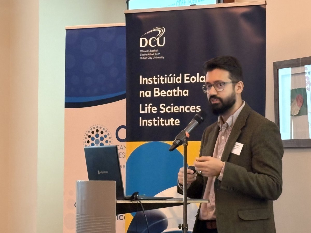 coileain's tweet photo. The next speaker in the TME II session of TransOnc is Prof Kabir Khan, University of Western Ontario, speaking on the ECM constraints on tumour immunity @CCRTIreland @ProfJohnCrown @DCU_LSI #TransOncXIX https://t.co/vuGujcyAwE