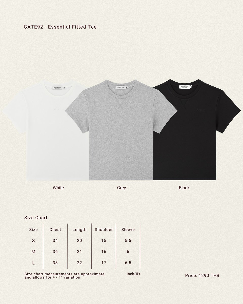 bee_nidarat_'s tweet photo. Next destination : Gate 92
A collection made for wherever the day takes you.
Comfortable, effortless, and ready for the journey ahead.
Gate 92 Tee — Black , Grey , White
Gate 92 Sweatpants — Grey
Launching on 27 SEP 2026 at 10:00 AM (TH)
#NINETYTWO #GATE92
#srchafreen #FreenSarocha