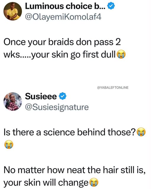 yabaleftonline's tweet photo. Ladies, can you relate?😭 https://t.co/IBq7eNB1gm