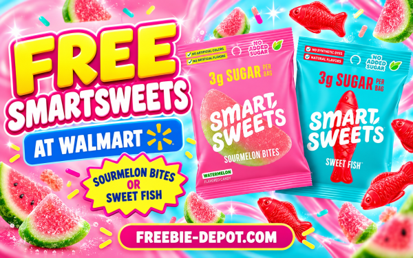 FreebieDepot's tweet photo. Get a FREE Bag of SmartSweets Candy at Walmart! https://t.co/jmp6Cc3AKr #FreeSmartSweets #SmartSweets #FreeCandy #WalmartFreebies #FreeAfterRebate #CandyDeals #FreeFood #FreebieAlert #FreeStuff #FreebieDepot https://t.co/esc2YBBBk2