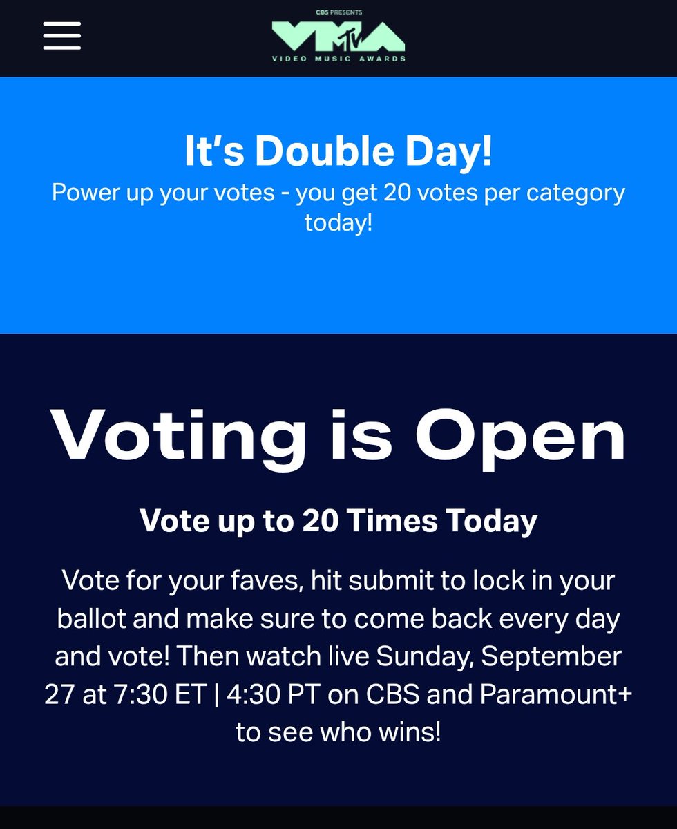 sparklebtsot7's tweet photo. Last day of voting SWIM for Song Of The Year &amp; Best Kpop

https://t.co/cOSNQRCBC9 
It's Double Day so you can vote 20x all day

Results will be announced on 27th September 
#VMAs https://t.co/ezzxlrboQS