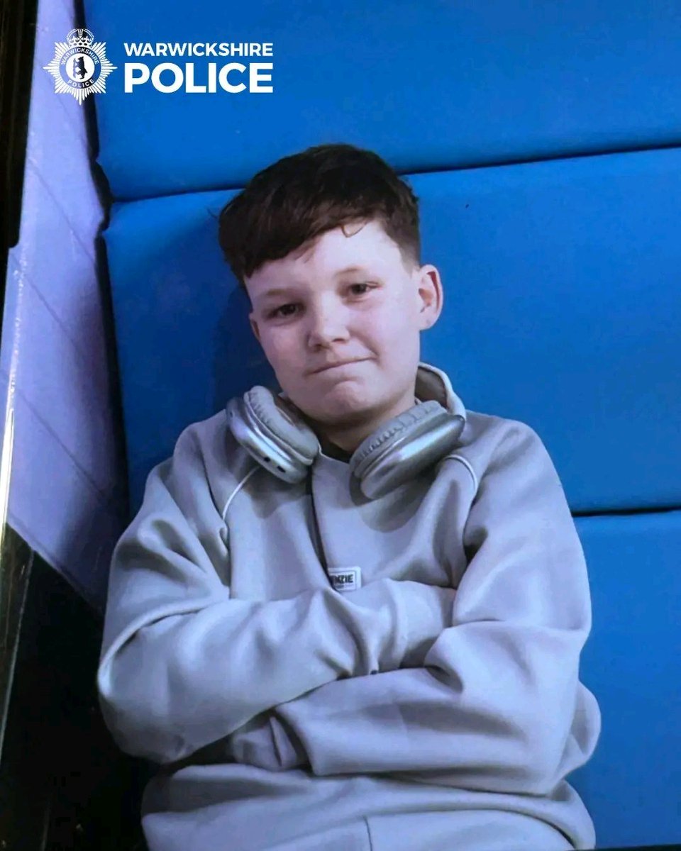 FreyjaBakke's tweet photo. Police have issued an appeal to find a 13-year-old Warwickshire schoolboy.

Charlie has been missing since 3pm yesterday, Wednesday, September 23, and is from Warwick.

A spokesman for Warwickshire Police said: "Have you seen 13-year-old Charlie?

"He has been missing from the Warwick area since 3pm yesterday, Wednesday 23 September.

"We believe he may have been seen in the Leamington area yesterday evening.

"Charlie may be wearing a light blue top and black tracksuit bottoms.

"If you see him or if you know of his whereabouts, please call us straight away on 999 citing incident number 393 of 23 September."