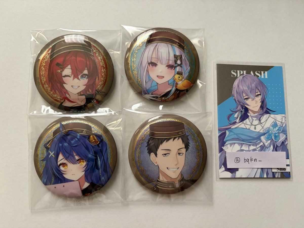 bqkn_'s tweet photo. 【交換】にじさんじ 缶バッジ ビスケット

【譲】画像1〜3

【求】画像4.5(リプ欄)＞PayPay(定価)+送料

弾違い可
画像1枚目は交換のみ
画像2枚目以降比率違い可
まとめての方優先する場合がございます。
検索からでもお気軽にお声掛けください🍀 https://t.co/GLp4jQBjz2