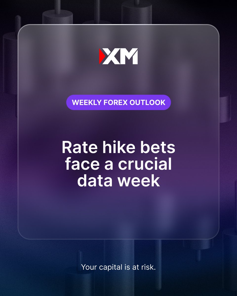 XM_COM's tweet photo. #Oil remains in the driver’s seat; #USD gains as focus shifts to #data &amp; #Fedspeak; #EUR may suffer if #CPI challenges #ECB hike bets; #JPY remains under pressure; #RBA &amp; Chinese #PMIs to drive #AUD.
 
Our #WeekAhead analysis 👉 https://t.co/rkDxqWmIRr
 
#XM #WeeklyForexOutlook https://t.co/EHL9YETKzf