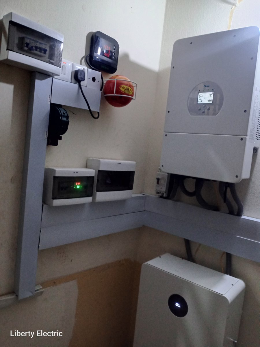 libertyelect_ng's tweet photo. @libertyelect_ng delivered a 48kW Deye Solar Hybrid System for @dclmhq Abuja — including  battery storage,  @longi_solar Panels, water heating, and solar street lighting.

Reliable power. Lower costs. Sustainable operations.

Engineering Nigeria's clean energy future. ⚡🇳🇬 https://t.co/jww5MBrmFd