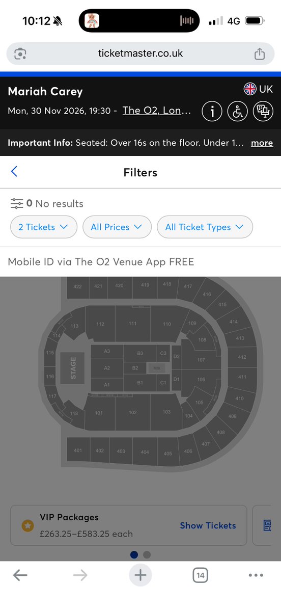 UKJoel's tweet photo. Mariah has sold out the 02 arena in London on Ticketmaster within 13 minutes @MariahCarey 

Christmastime is coming, Mimi style 🦋✨❄️ https://t.co/tGq7fjujNN