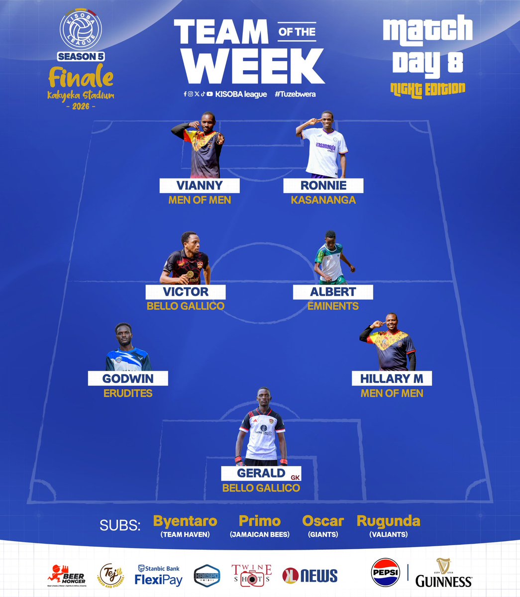 KISOBALeague's tweet photo. Night edition TOTW
#KISOBALeagueSnV || #KLKakyekaFinale https://t.co/2ttK5BnRNt
