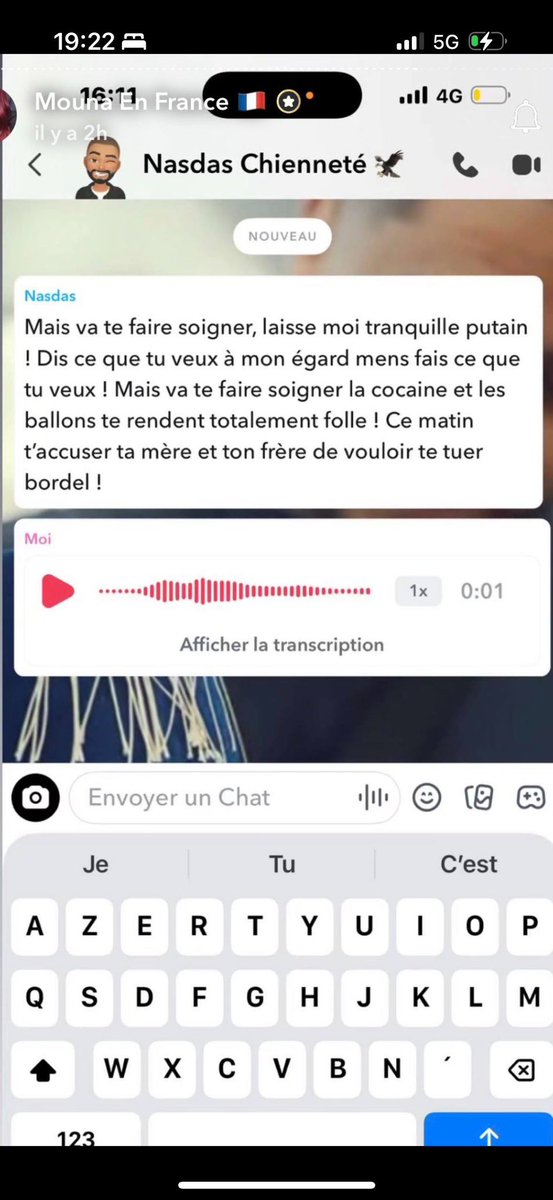 suokeeg's tweet photo. Mouna accuse Nasdas et toute son équipe de vouloir s’en prendre à elle et à sa famille dans une story, tout en révélant être actuellement en sevrage.

Ses propos inquiètent de nombreux internautes, qui s’interrogent sur son état au moment de la publication. 😳 #nasdas #mouna https://t.co/NSbaJdK5Nk