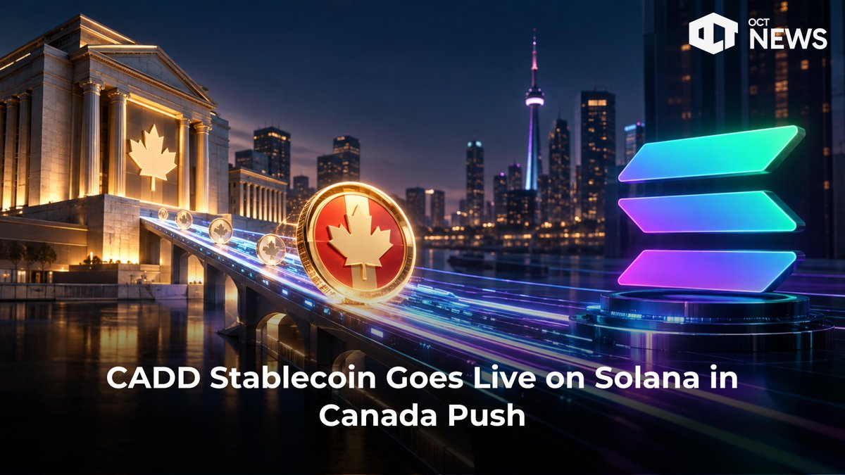 news_oct's tweet photo. CADD Stablecoin launches on Solana. Learn about its regulation, CAD backing, rivals, and plans for institutional adoption.

Read More 👇
https://t.co/Dmv87Oz88x https://t.co/peRMGsdAd7