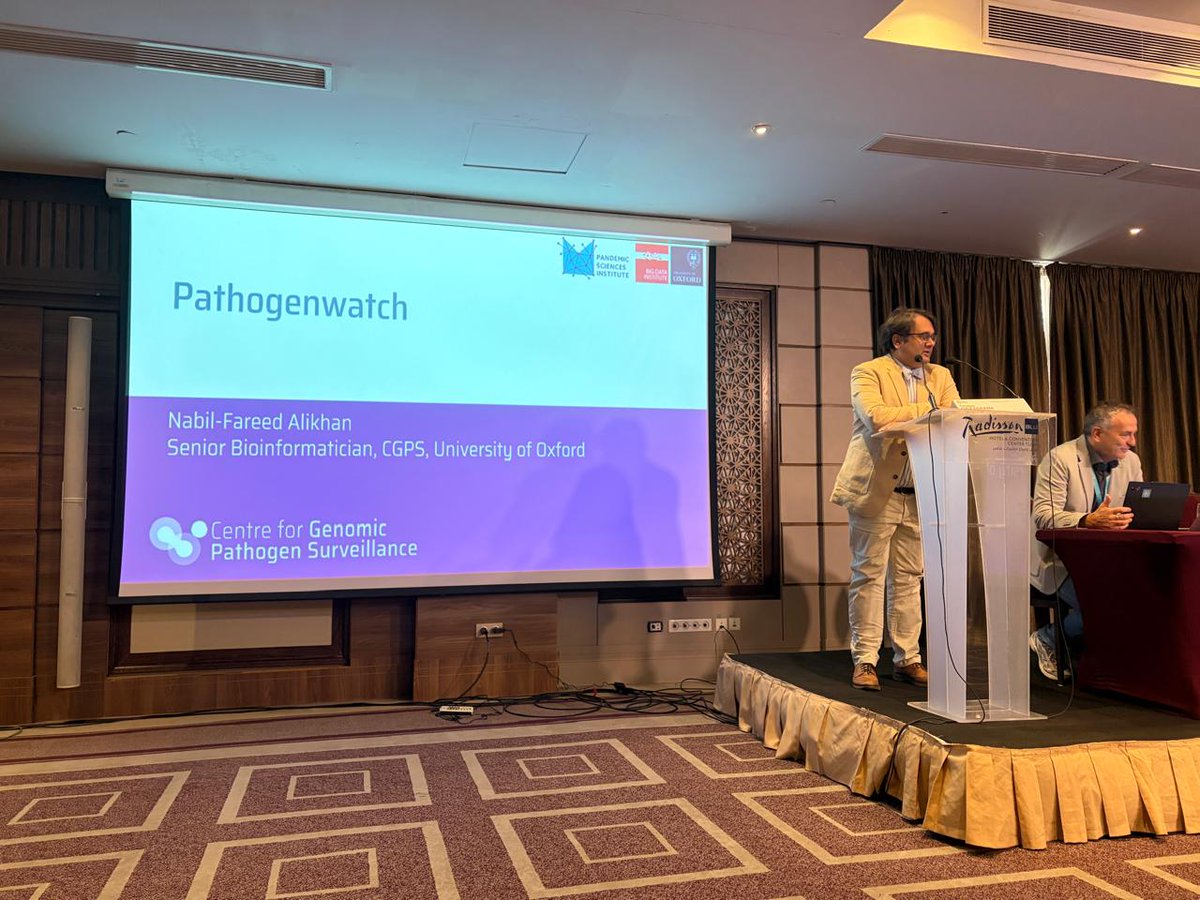 pha4ge's tweet photo. Great to see PHA4GE community members taking the stage at #GMI16 in Tunis. 🧬🌍

@torstenseemann, @happy_khan, @firefoxx66, @DoctorRuth and @EducatedMicrobe shared work on genomic surveillance, data platforms, metadata and data sharing.

#PHA4GE #GenomicSurveillance #OneHealth https://t.co/FzlF9WbDZm