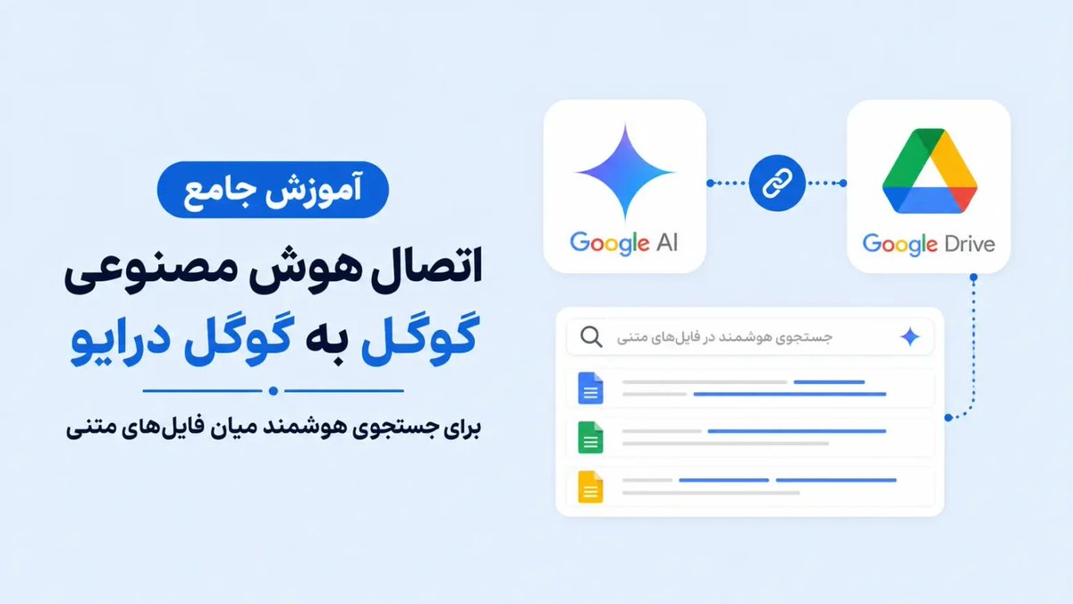 NavidRad9's tweet photo. 🤖 جمینای رسماً به گوگل درایو وصل شد

💡 از این به بعد می‌تونی مستقیم توی فایل‌ها، سندها و فرم‌های گوگل درایو سرچ کنی و با جمینای درباره محتواشون چت کنی. این ویژگی کار با اطلاعات شخصی و کاری رو خیلی سریع‌تر و راحت‌تر می‌کنه.

​متن کامل خبر :
🔗 https://t.co/rpbmvG8Xpi https://t.co/UK2uaxD2IO
