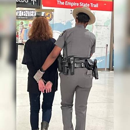 lipstickstain3d's tweet photo. Collecting images of Susan Sarandon being arrested for protesting peacefully https://t.co/yvRD7v9asH