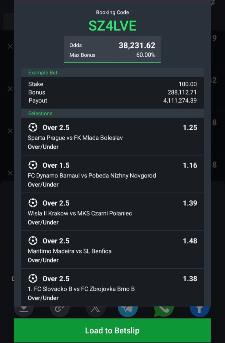 scantyCF's tweet photo. Football overs ⚽
38k odds ✅
Sportybet code: SZ4LVE 💥
.............
Bet responsibly 💯 
Sporty / Booking / Edit https://t.co/x6IF3kvGwH