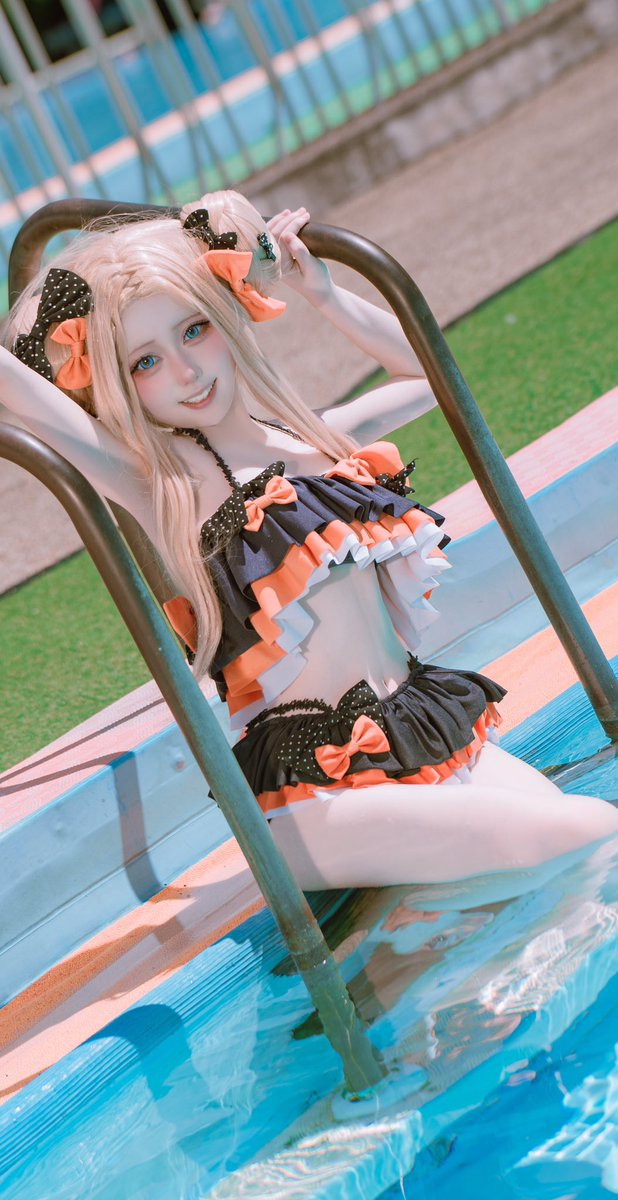 ameri490's tweet photo. cosplay / コスプレ      Fate/Grand Order
アビゲイル・ウィリアムズ

🫧𓈒𓂂𓏸🫧エメラルド・フロート𓈒𓂂◌🫧𓈒 𓂂

#ラコロール住之江公園プール https://t.co/Ws6mRy1SCZ