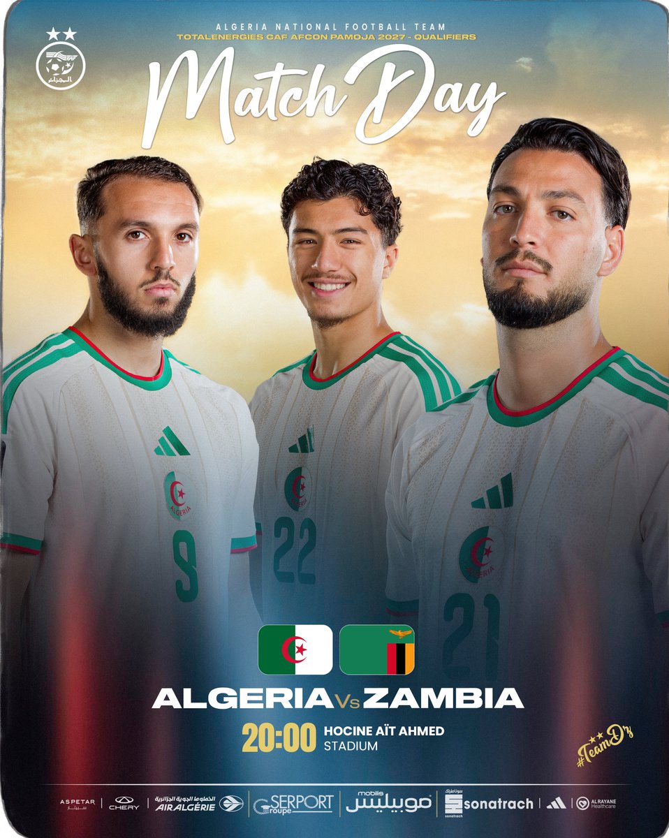 LesVerts's tweet photo. Match Day | يوم المباراة

#LesVerts ⭐️⭐️ | #123VivaLAlgérie 🇩🇿 https://t.co/wB1NzLb2jK