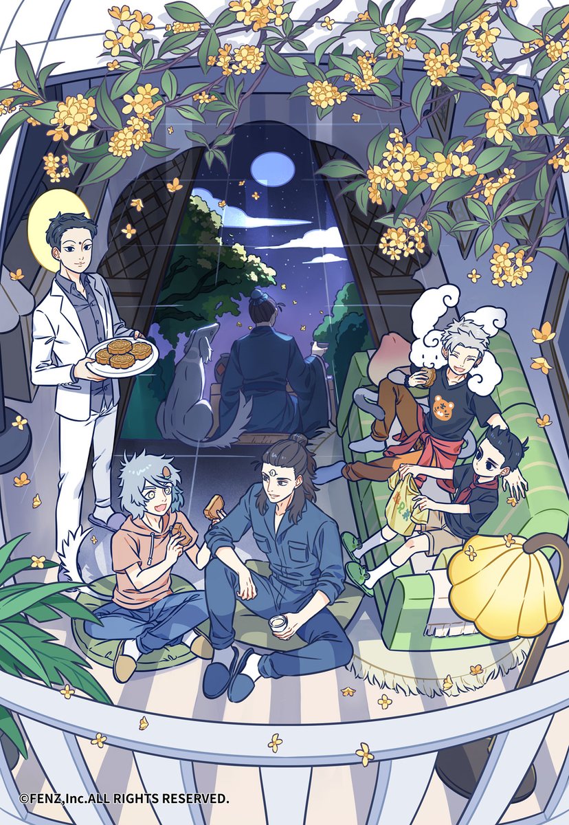 madeby_bilibili's tweet photo. #FEIRENZAI The Mid-Autumn greeting artwork is here~ Wishing everyone a happy, fulfilling, and joyful Mid-Autumn Festival! #MadeByBilibili #非人哉 #哔哩哔哩动画 https://t.co/7xIH0k9vKE