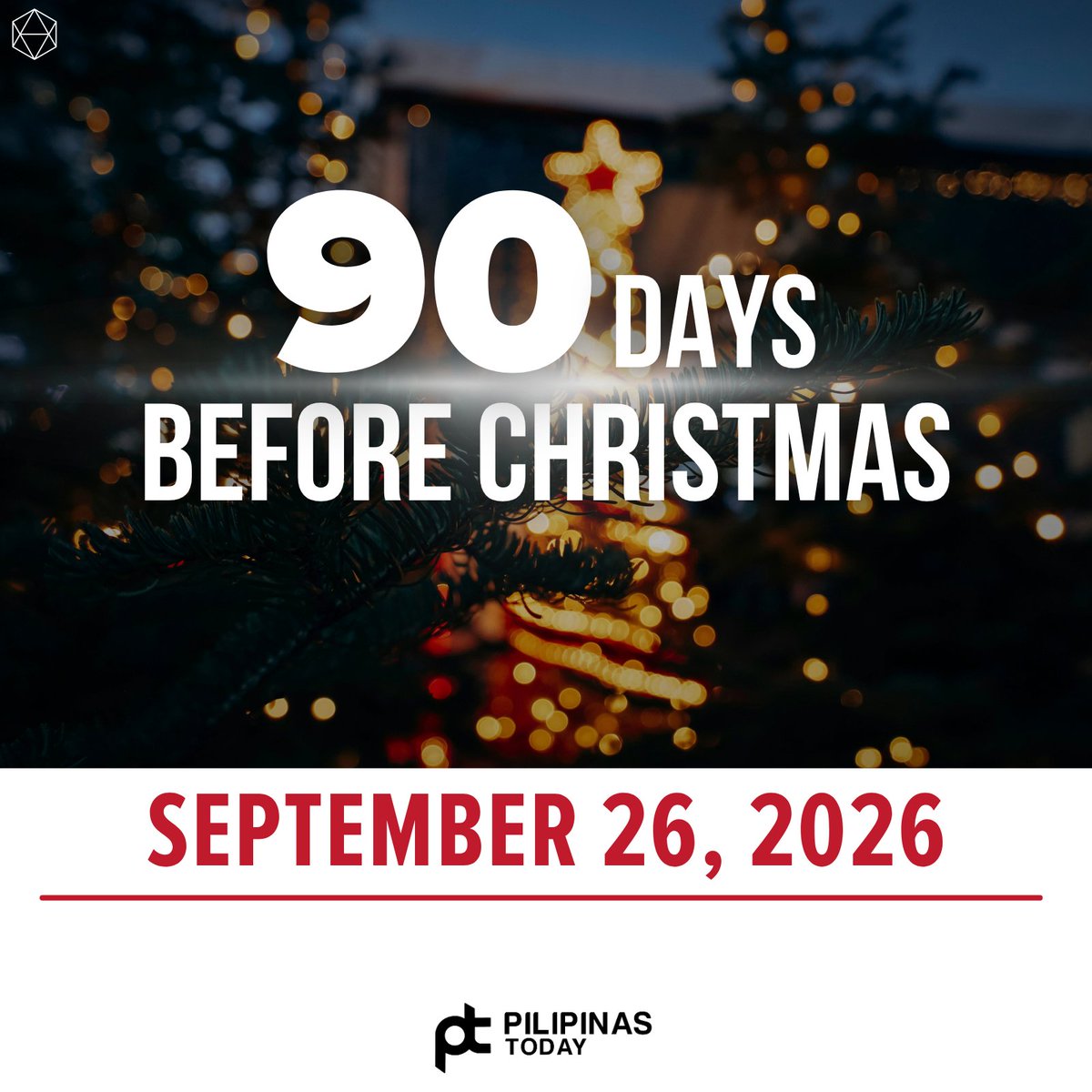 PilipinasToday_'s tweet photo. Mga Ka-PT, 90 days before Christmas na! Officially entering the “Christmas na ba?” era.
Meanwhile, ang wallet natin: “Beh, kalmahan mo.” 😭🎄💸
#PilipinasToday
#90DaysBeforeChristmas
#BerMonths #Christmas2026 https://t.co/crT5IQAVxx