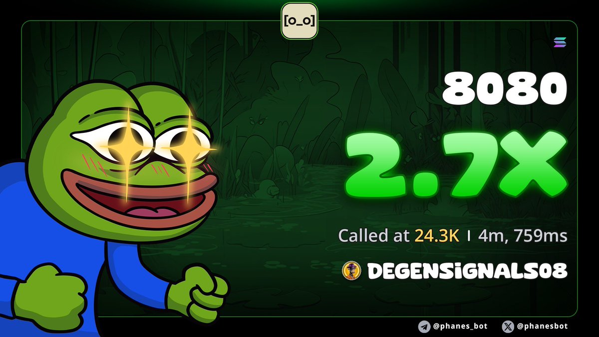 DEGENSIGNALS08's tweet photo. Amazing 2.7x from my call $8080
CA:
CsypoDbUc2a2DxjFsSgzX8nrRfndJCRbfUE6t7Kj9SHn
#memecoin #Solana https://t.co/XuF49L4ZI2