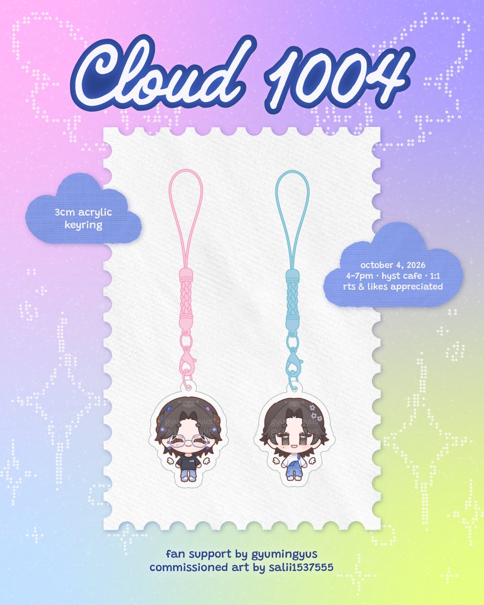 gyumingyus's tweet photo. ˚₊‧꒰ა 𝐜𝐥𝐨𝐮𝐝 𝟏𝟎𝟎𝟒 ໒꒱ ‧₊˚
jeonghan birthday fan support

𑣲⋆ 3cm acrylic keyrings ⋆˙⟡

💭 10.04.2026 • 4-7pm
🪽 1:1 • onsite trades only
🎐 likes &amp; rts appreciated

see ü~ ˚ʚ ₍ᐢᐢ₎ ɞ˚

#Cloud_1004YJH #JHHJLANE #JEONGHAN #정한 https://t.co/O1JbhtjK3A