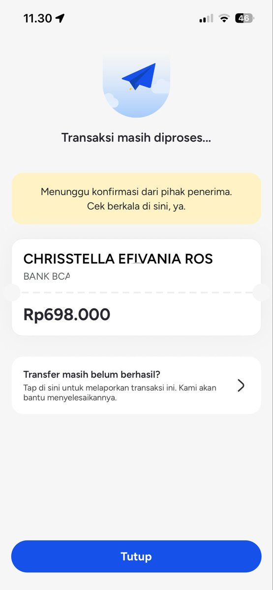 efvnrsln's tweet photo. @dibantubanksaqu min, yg betul aja transaksi dr jam 11.30 sampe skrg masih tertunda aja statusnya https://t.co/DIr1PfrrsV