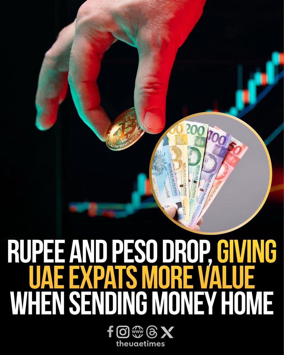 theuaetimes's tweet photo. The UAE dirham is going further for many expats sending money back to South Asia and the Philippines, as several major currencies remain under pressure. On September 25, one dirham was around ₹26.09 against the Indian rupee, Rs75.62 against the Pakistani rupee and 17.01 against the Philippine peso.