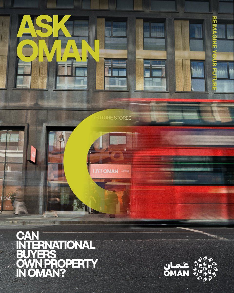 LiveOman_'s tweet photo. Got a question about Oman? Ask us.

Can international buyers own property in Oman?
Yes with full freehold ownership in designated developments.

Discover more at LIVE OMAN, Oxford Street.
21 Sept – 4 Oct

https://t.co/RRBrcbCaDm https://t.co/1ugmbUEx1z