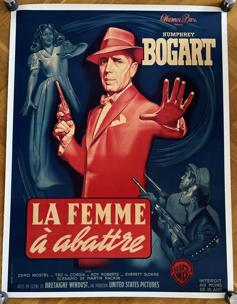 Christophe_Co's tweet photo. On ne fait pas beaucoup mieux que les affiches originales françaises des grands films noirs d’Hollywood. Une préférée ? (1/2) #Collection #Affiches https://t.co/PyxjK5lUvQ