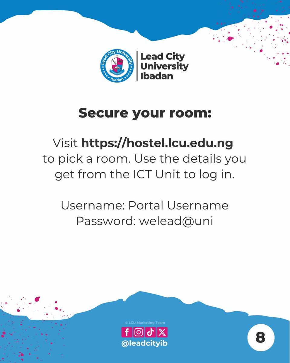 LeadcityIB's tweet photo. At Lead City University, we are committed to providing an environment where students can learn, grow, innovate and prepare for meaningful impact.

#LeadCityUniversity #Admission2026 #UniversityAdmission #StudentRegistration #KnowledgeForSelfReliance https://t.co/0RlMYI9hKk