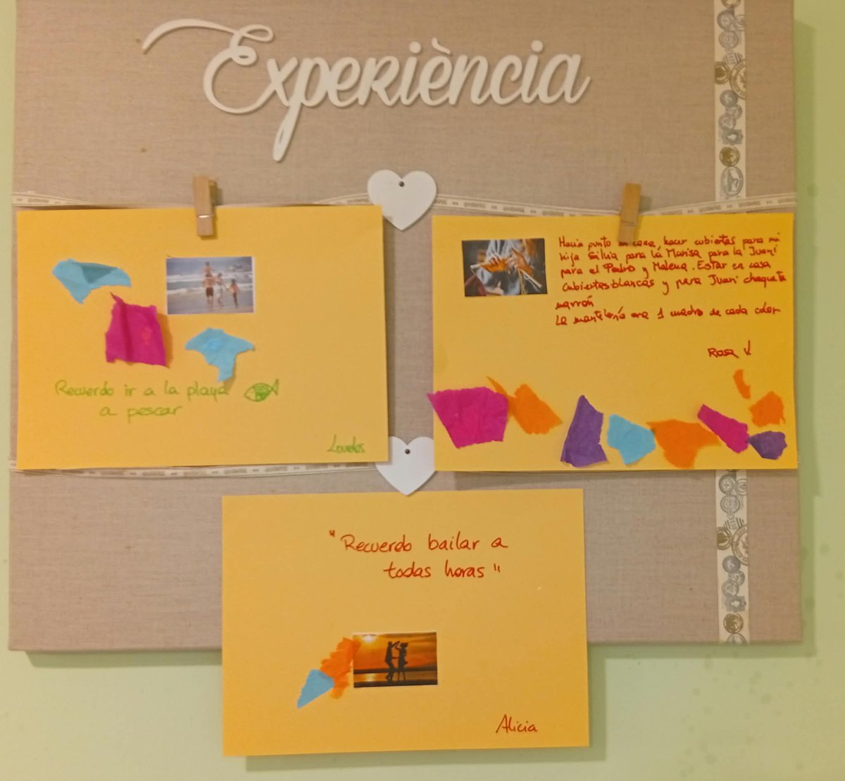 f_santaeulalia's tweet photo. 🧩 Continuem amb les activitats pel Dia Internacional de l’Alzheimer.

Amb “Collage dels records”, residents i persones usuàries del centre de dia han compartit imatges, paraules i vivències per evocar records i emocions. 💜

Una activitat plena de memòria i companyia. https://t.co/ROJFp1AKsQ