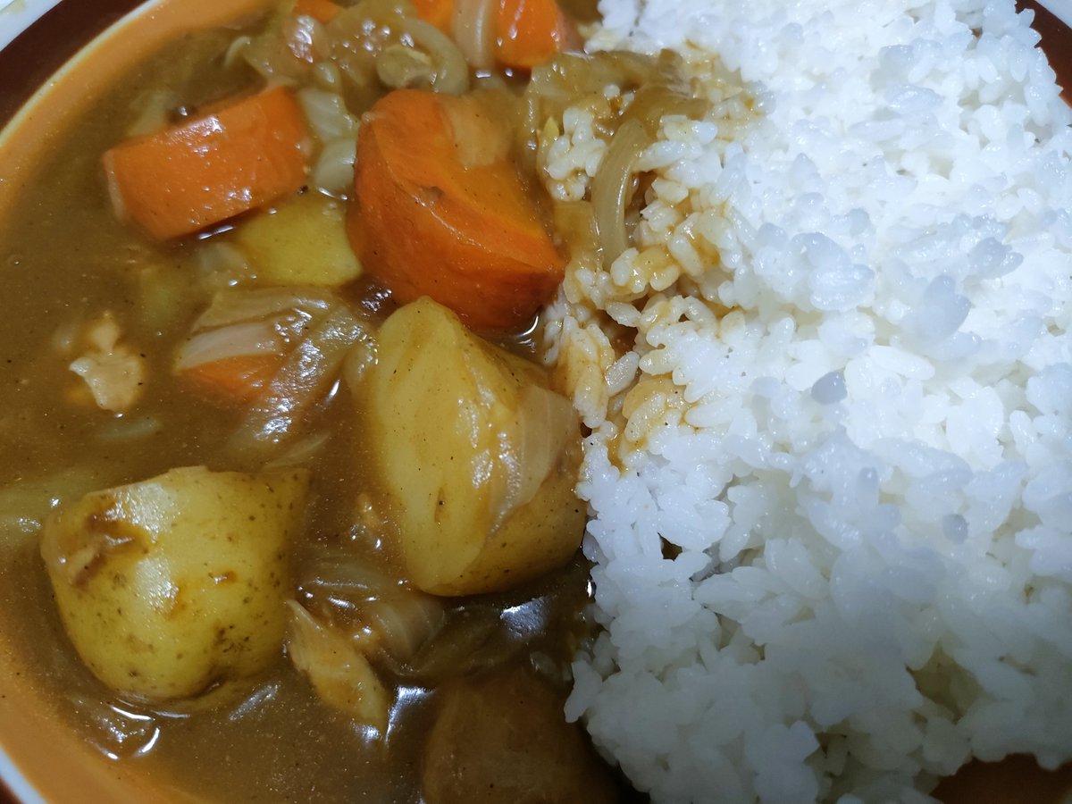 sasayan_Z's tweet photo. 野菜ごろごろカレー完成。 https://t.co/isfwqNsvi6