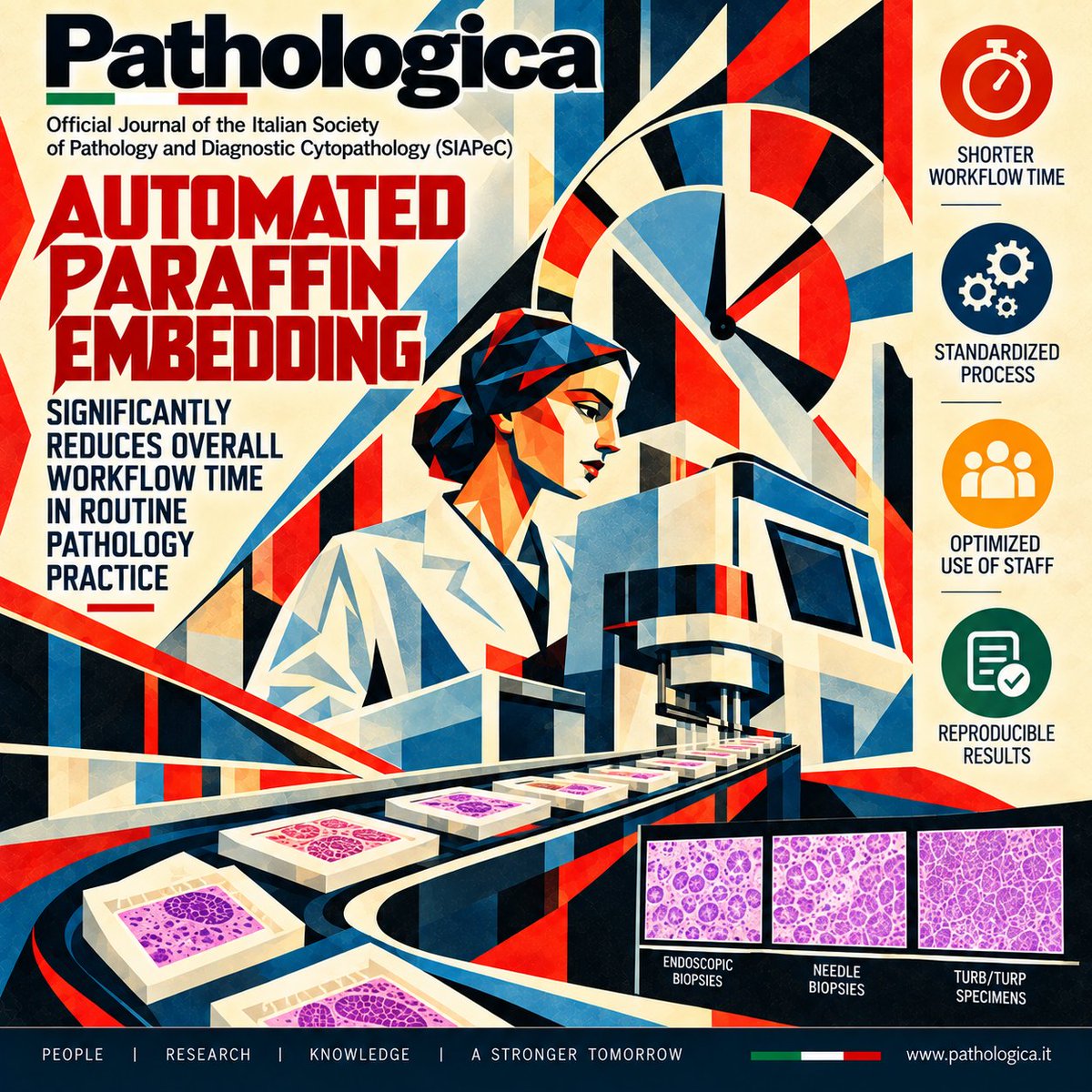 ITA_Path's tweet photo. @ACaputoMD @VLimperioMD @AbhijitSurgPath @FabioPagni1 Can automation give time back to the pathology laboratory? Automated paraffin embedding cut total workflow time across endoscopic biopsies, needle biopsies and TURB/TURP samples while allowing technicians to focus on other tasks. Efficiency and innovation
https://t.co/tAOiPNm5wZ https://t.co/cDJiR4DWhi