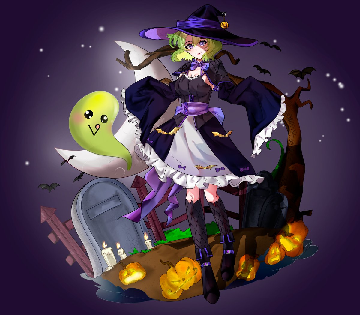 HoshiWorksID's tweet photo. 🎃Halloween Fanart for https://t.co/7oNH75u8br🎃
@/_VGen_ 
#YCH #Halloween #Fanart #Fanwork https://t.co/IM1t2xrIMP