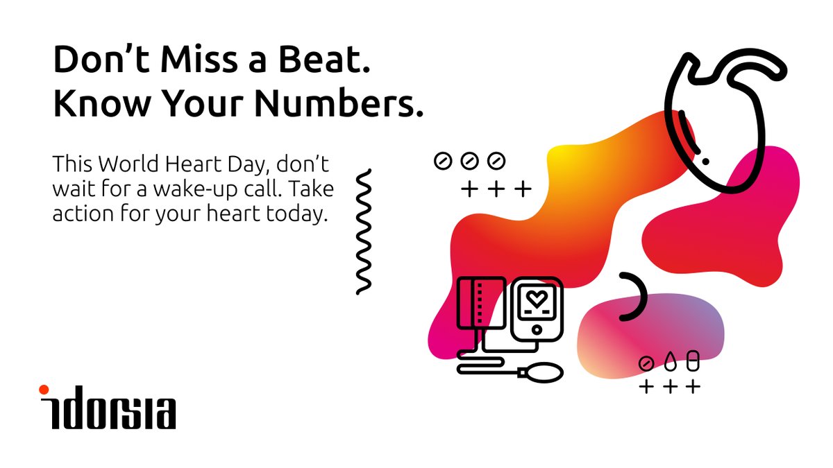Idorsia's tweet photo. World Heart Day is approaching - a reminder that knowing your numbers can help you take action.

So, take a few minutes out of your day to check in with your heart.

Book an appointment. Know your numbers. ❤️

#WorldHeartDay #HeartHealth #Pharmaceuticals https://t.co/qQOWR00qKV