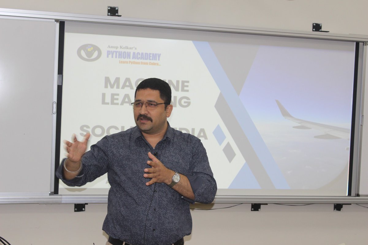 PythonAcademy's tweet photo. Delivered a guest lecture on ML + Social Media Analytics for PGDM students at IMT Nagpur — live demos, real tweets, zero code needed. Thanks Dr. Vikas Choudhary for the invite! #MachineLearning #IMTNagpur #AI #PGDM https://t.co/0hkWeU2Ix7