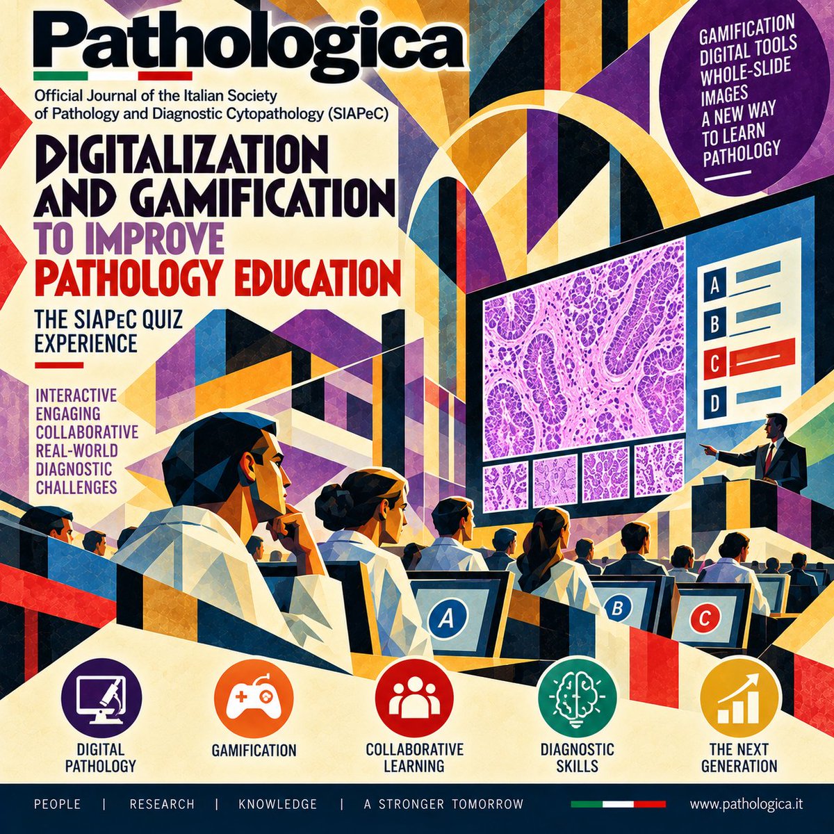 ITA_Path's tweet photo. @ACaputoMD @VLimperioMD @AbhijitSurgPath @FabioPagni1 Can we play our way to better pathology education?
The SIAPeC Quiz brings together gamification, digital tools, WSIs and real-world diagnostic challenges to make learning more interactive, engaging and collaborative.
Pathology is also education and fun! https://t.co/UQCXC4z4B3 https://t.co/IMuzcBQVYl